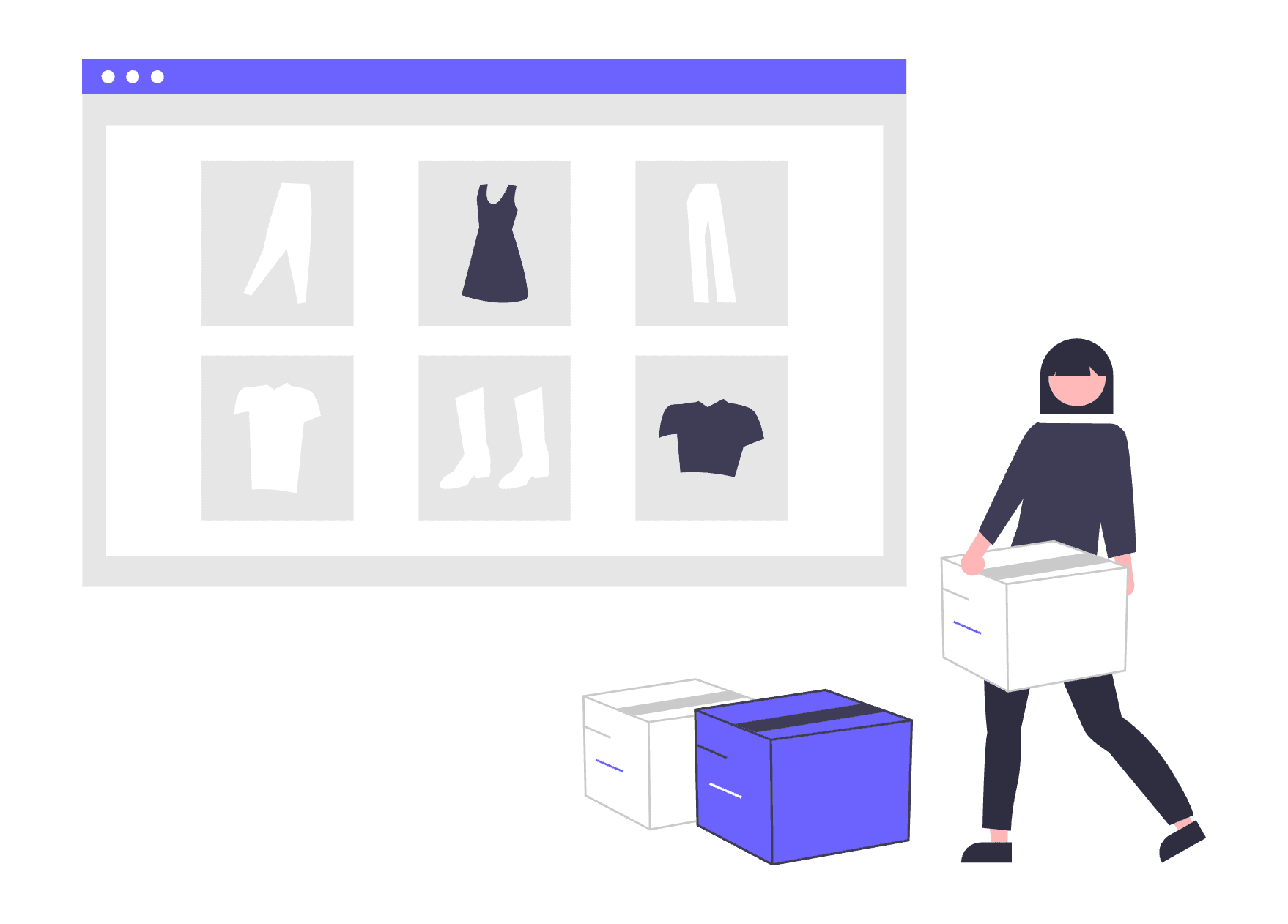 E-Commerce Solutions illustration